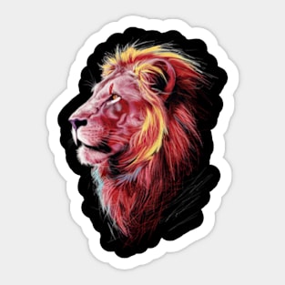 Big cats "The Impressionist King" Sticker